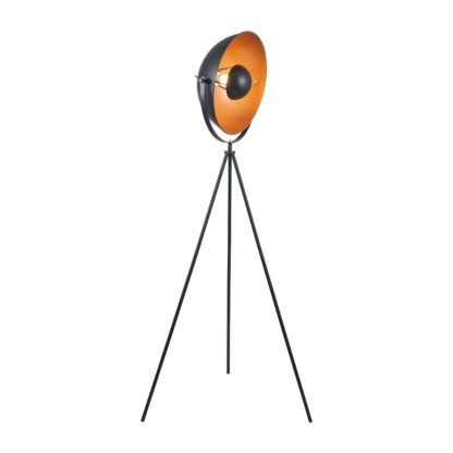 An Image of Sona Diffused Tripod Floor Lamp Black