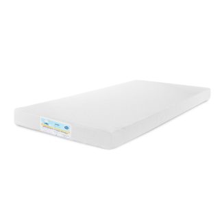 An Image of Safe Nights Snuggle Breathable Cot Mattress White