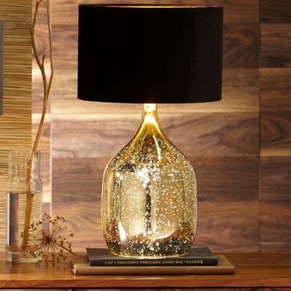 An Image of Stellar Dual Light Glass Table Lamp Silver