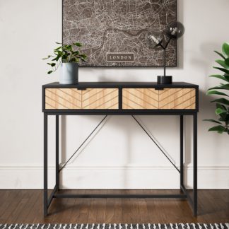An Image of Nixon 2 Drawer Console Table Black