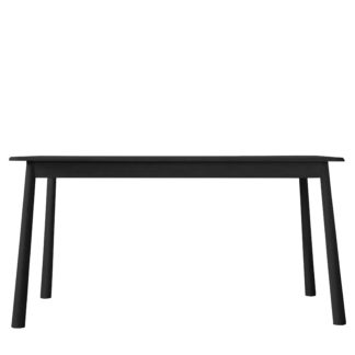 An Image of Winona 6 Seater Dining Table, Black Oak Black