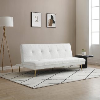 An Image of Logan Boucle Sofa Bed Cream