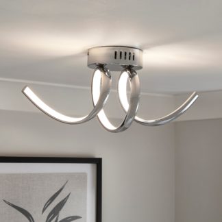 An Image of Aylin Integrated LED Ceiling Fitting Chrome