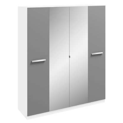 An Image of Moritz 4 Door Wardrobe White