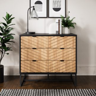 An Image of Nixon 3 Drawer Chest Black