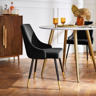 An Image of Ariana Set of 2 Dining Chairs Black