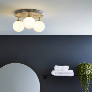 An Image of Toronto Marble 3lt Bathroom Spotlight