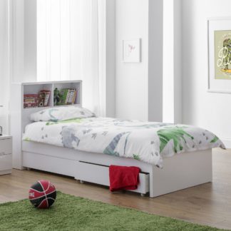 An Image of Manhattan Bookcase Bed 90cm White