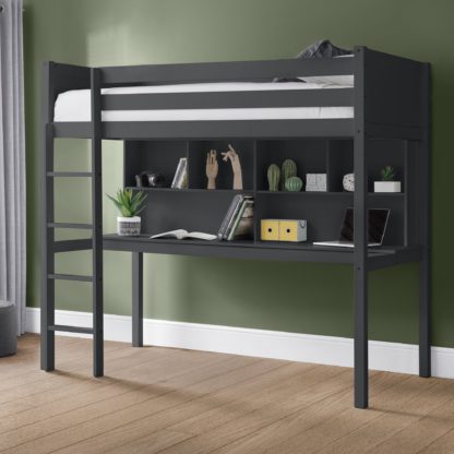An Image of Titan High Sleeper Bed White