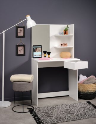 An Image of Parisot 1 Drawer Dressing Table - White