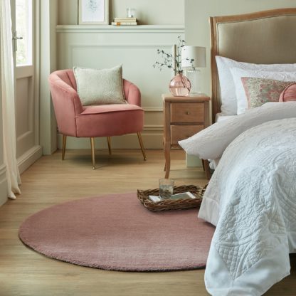 46a441fe1a56dcfae7dea32c8cc5fd889a735fa5c2c8fb7c332e9deb47a8c3b1.jpg An Image of Isla Round Rug Navy Blue