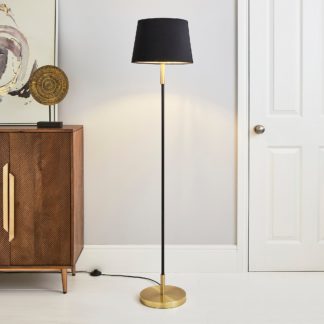 An Image of Clara Floor Lamp Black Black