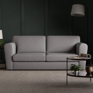 An Image of Blake Soft Texture Fabric 3 Seater Sofa Soft Texture Grey