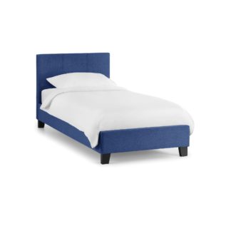 An Image of Rialto Linen Bed Blue