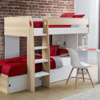 An Image of Eclipse Bunk Bed Oak (Brown)