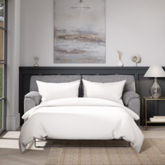 An Image of Meyer Tonal Weave Sofa Bed Tonal Weave Grey