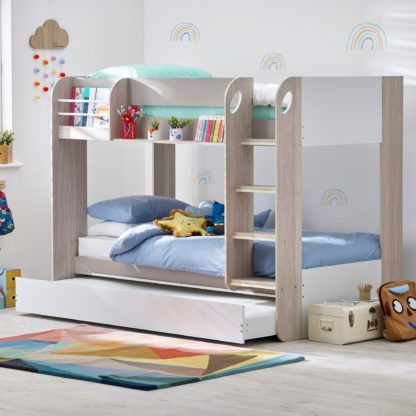 An Image of Mars Bunkbed and Underbed Trundle White