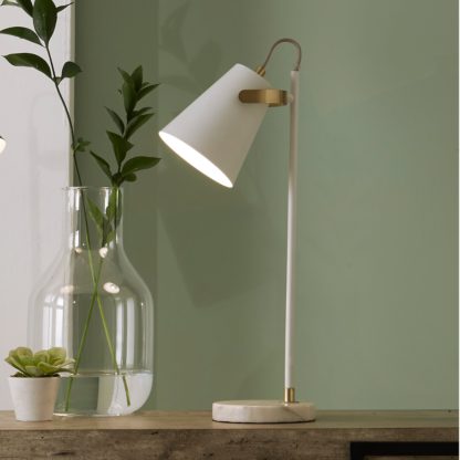 An Image of Theia Task Table Lamp Grey