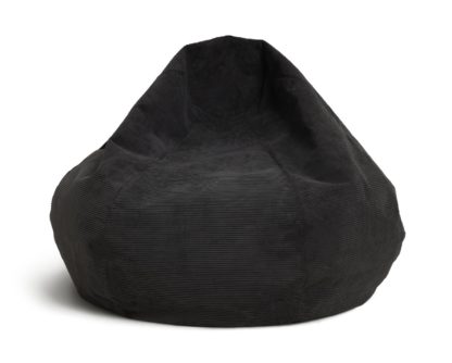 An Image of Habitat Aryton Cord Beanbag - Grey