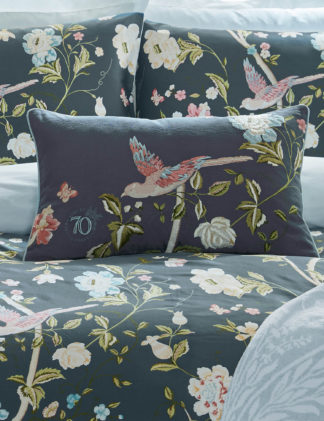 An Image of Laura Ashley Pure Cotton Summer Palace Bolster Cushion