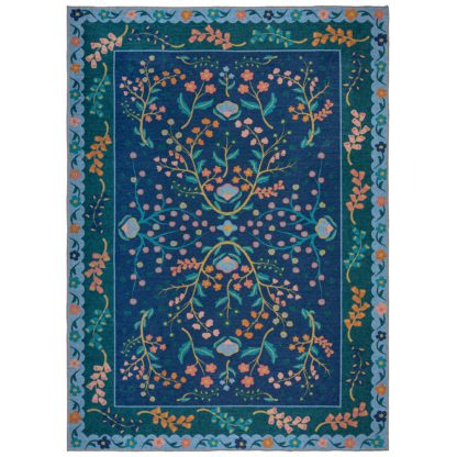 85439f4eb14acc35250c4b43192bf6155d1a316c23bf0b94f9d972a29839bbab.jpg An Image of PractiRug Sabrina Floral Washable Rug Sabrina Floral Pink