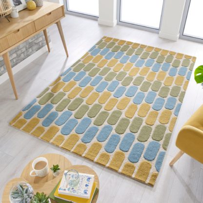 An Image of Fossil Rug Grey