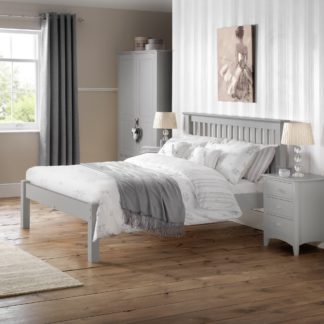 An Image of Barcelona Low Foot End Bed Frame Grey