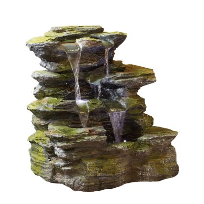 An Image of Stylish Fountain Como Springs Water Feature with LEDs