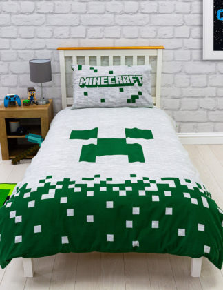 An Image of M&S Minecraft™ Cotton Blend Bedding Set
