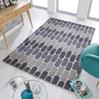An Image of Fossil Rug Grey