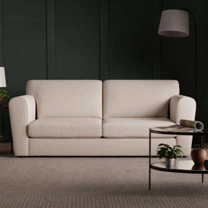 An Image of Blake Soft Texture Fabric 3 Seater Sofa Soft Texture Grey