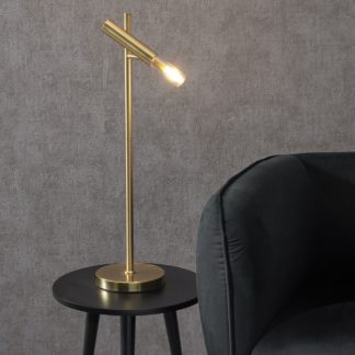 An Image of Harper Gold Table Lamp Gold