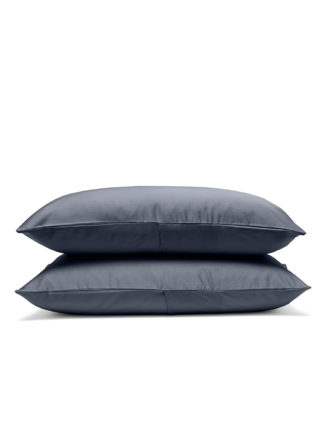 An Image of Bedfolk 2 Pack Pure Cotton Sateen Luxe Pillowcases