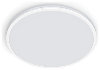 An Image of Philips Ozziet LED Flush to Ceiling Light - White
