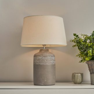 An Image of Whitby Stoneware Table Lamp