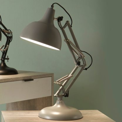 An Image of Alonzo Task Table Lamp Silver