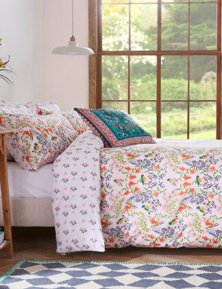 An Image of Cath Kidston Pure Cotton Percale Paper Birds Bedding Set