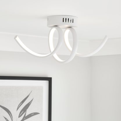 An Image of Aylin Integrated LED Ceiling Fitting Chrome