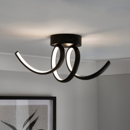 An Image of Aylin Integrated LED Ceiling Fitting Chrome