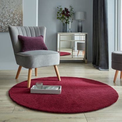 ca8cda56afd9c40e71ff47693c297e036b68ae64098259ed9062da096e414ba7.jpg An Image of Isla Round Rug Navy Blue