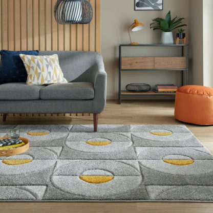 An Image of Elements Ivar Rug Navy Blue/Grey