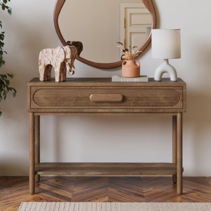 An Image of Khari Console Mango Wood Black