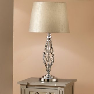 An Image of Jenna Metal Table Lamp Silver