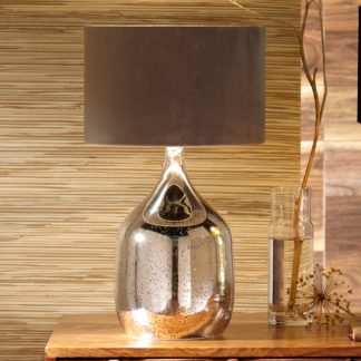 An Image of Stellar Dual Light Glass Table Lamp Silver