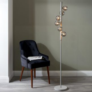 An Image of Blair Grey Floor Lamp Grey