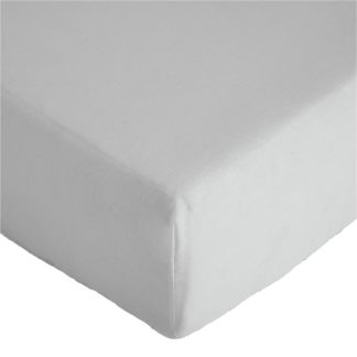 An Image of Argos Home Plain White Fitted Sheet - Double