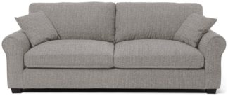 An Image of Habitat Lisbon Fabric 4 Seater Sofa - Grey