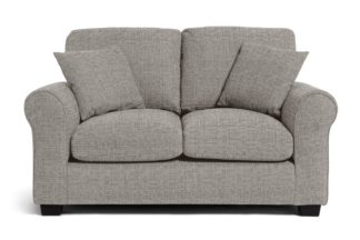 An Image of Habitat Lisbon Fabric 2 Seater Sofa - Grey