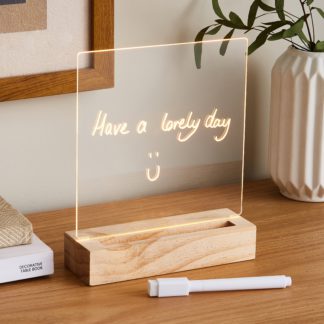 An Image of Write on Neon Table Lamp Clear