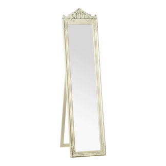 An Image of Cheval Mirror - Cream Gold